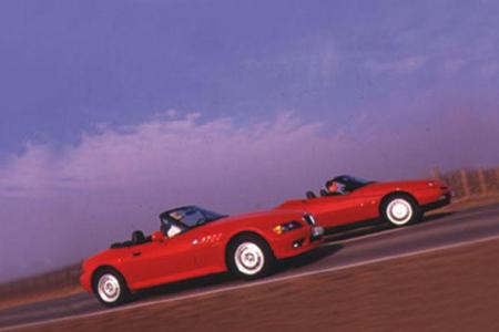 Doppeltest Alfa Romeo Spider 2.0 gegen BMW Z3 1.9