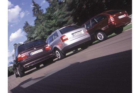 Audi A4 Avant 2.5 TDI, BMW 320d Touring, Mercedes C 220 CDI T