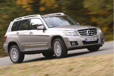 Mit hoher Beladung spricht der GLK auch auf kleine Unebenheiten besser an.