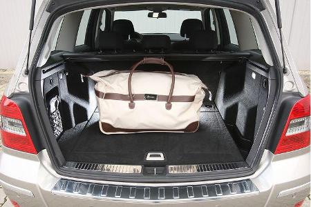 Hohe Zuladung, aber geringe Variabilität im GLK-Heck.