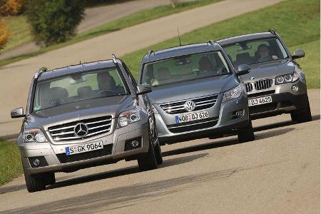 Der Konkurrent von VW: Eine Automatik-Version des Tiguan 2.0 TDI mit 170 PS gibt es nicht, darum fehlt er bei diesem Verglei...