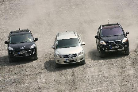 Das Bild täuscht: Gerade dank dem populären Tiguan geht es mit den Geländewagen-Verkäufen nicht abwärts.