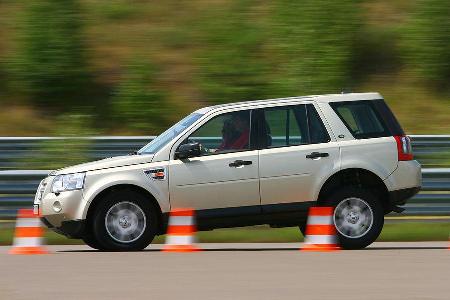 Der Freelander zeigt - auch wegen eines frühzeitig und gründlich eingreifenden ESP - eine hohe Gutmütigkeit.