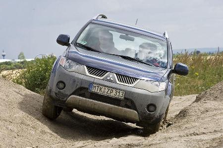 Die Fahrsicherheit des Mitsubishi Outlander ist lediglich Mittelmaß.