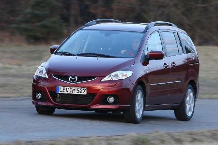 Die dritte Sitzreihe gehört beim Mazda 5 zum 850 Euro teuren Travel-Paket oder ist serienmäßig bei der Top-Ausstattung an Bord.