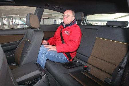 BMW 116d, Rückbank