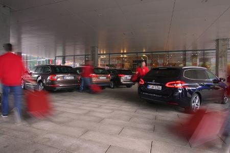 Ford Focus Turnier, Kia Cee’d SW, Peugeot 308 SW, Skoda Octavia Combi, Heckansicht
