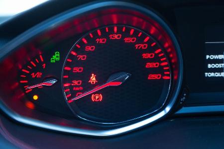 Peugeot 308 GT THP 205, Rundinstrument, Tacho