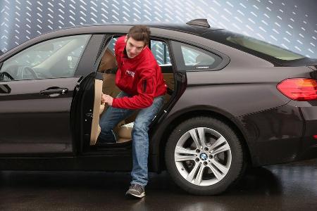 BMW 418d Gran Coup, Fondsitz, Aussteigen