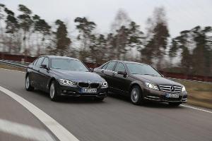 BMW 316d und Mercedes C 180 CDI im Test