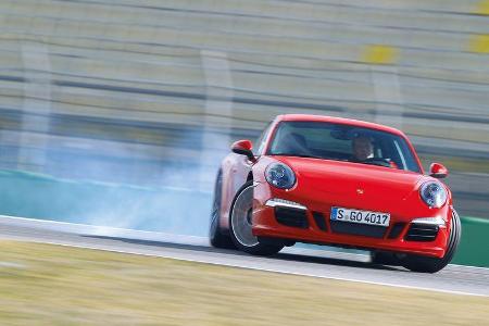 Porsche 911 Carrera S, Frontansicht, Driften