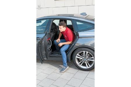BMW 328i Gran Turismo, Fondsitz, Aussteigen