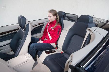 Mercedes E 300 Cabrio, Fondsitz, Beinfreiheit