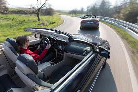 BMW 428i Cabrio, Mercedes E 300 Cabrio, Ausfahrt