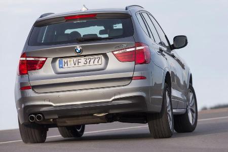 BMW X3 35d x-Drive, Heckansicht