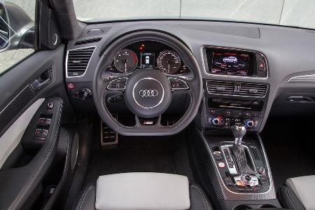 Audi SQ5 3.0 TDI, Cockpit, Lenkrad