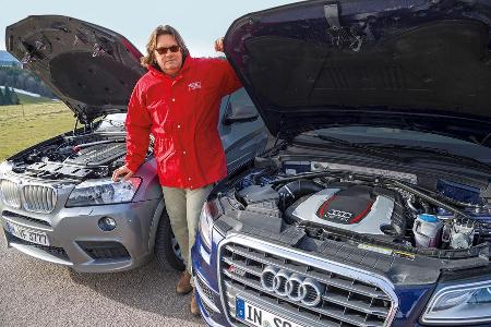 BMW X3 35d x-Drive, Audi SQ5 3.0 TDI, Heinrich Linger