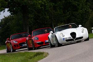 Cabrio-Vergleichstest Porsche-Jaguar-Wiesmann