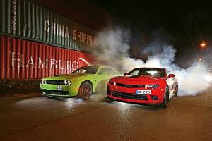 Dodge Challenger SRT Hellcat, Geiger-Camaro Z/28, Frontansicht