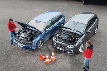 Ford Mondeo Turnier 2.0 TDCI, VW Passat Variant 2.0 TDI, Motor