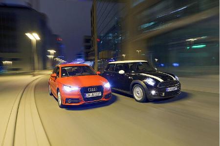 Audi A1, Mini Cooper S