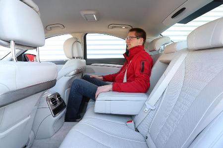 Mercedes S 350 Bluetec, Fondsitz, Beinfreiheit