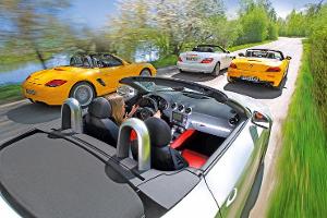 Mercedes SLK, BMW Z4, Porsche Boxster, Audi TT