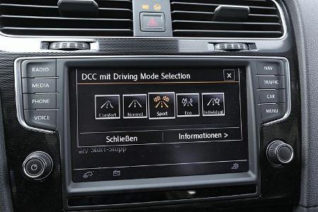 VW Golf GTD, Infotainment, Bildschirm