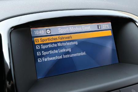 Opel Astra 2.0 CDTi Biturbo, Infotainment, Bildschirm