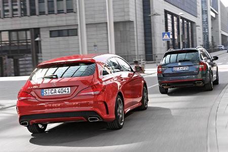 Mercedes CLA 250 Shooting Brake AMG Line, Skoda Octavia Combi RS 2.0 TS
