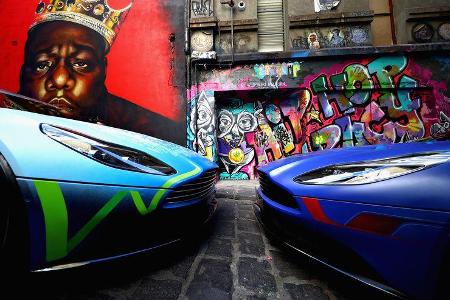 Ricciardo & Verstappen - Red Bull - Graffiti - Aston Martin - GP Australien 2018