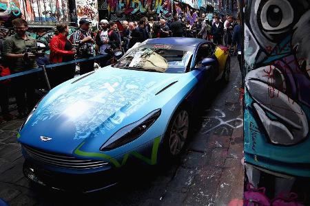 Ricciardo & Verstappen - Red Bull - Graffiti - Aston Martin - GP Australien 2018