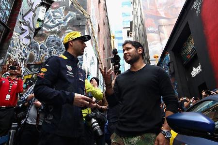 Ricciardo & Verstappen - Red Bull - Graffiti - Aston Martin - GP Australien 2018
