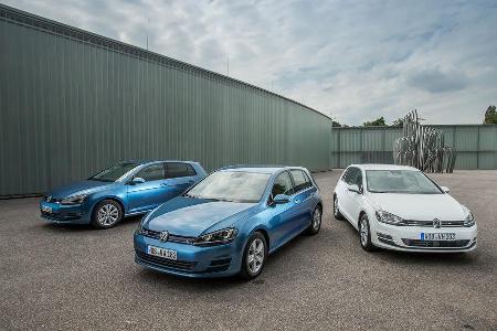 VW Golf 1.0 TSI Bluemotion, 1.2 TSI, 1.6 TDI, Frontansicht VW Golf 1.0 TSI Bluemotion, 1.2 TSI, 1.6 TDI, Frontansicht