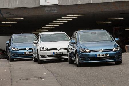 VW Golf 1.0 TSI Bluemotion, 1.2 TSI, 1.6 TDI, Frontansicht