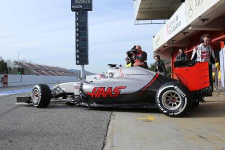 Romain Grosjean - HaasF1 - Formel 1-Test - Barcelona - 3. Mrz 2016