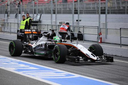 Nico Hlkenberg - Force India - Formel 1-Test - Barcelona - 3. Mrz 2016