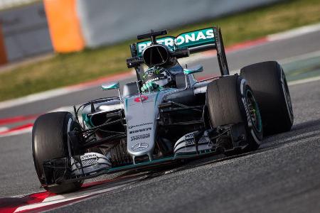 Lewis Hamilton - Mercedes - Formel 1-Test - Barcelona - 3. Mrz 2016