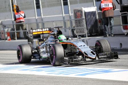Nico Hlkenberg - Force India - Formel 1-Test - Barcelona - 3. Mrz 2016