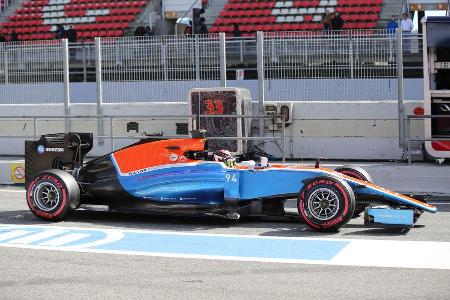 Pascal Wehrlein - Manor - Formel 1-Test - Barcelona - 3. Mrz 2016