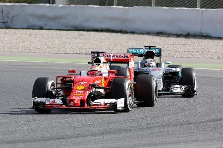 Kimi Rikknen - Ferrari - Formel 1-Test - Barcelona - 3. Mrz 2016