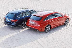 Mercedes CLA Shooting Brake und C-Klasse im Vergleich