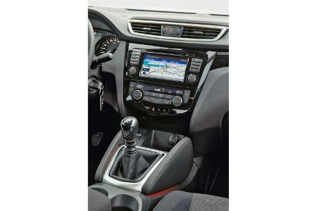 Nissan Qashqai, Mittelkonsole