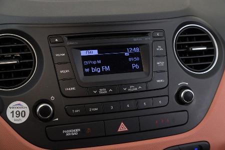 Hyundai i10 1.2, Mittelkonsole