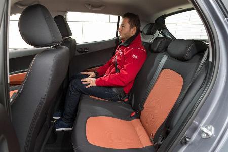 Hyundai i10 1.2, Fondsitz, Beinfreiheit