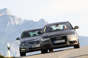 Audi A6 und Mercedes E-Klasse im Test