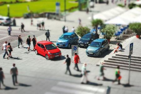 Hyundai i10, Opel Karl, Renault Twingo, VW Up