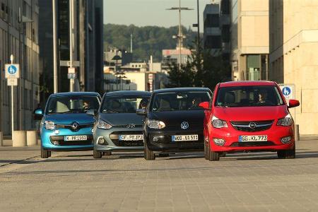 Hyundai i10, Opel Karl, Renault Twingo, VW Up