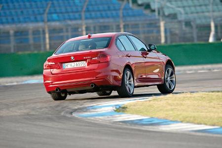 BMW 335i Sport Line, Heck, Kurve