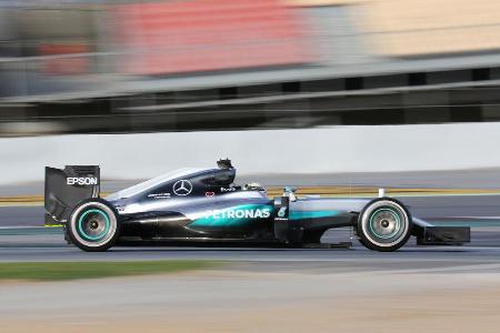 Lewis Hamilton - Mercedes - Barcelona - Formel 1-Test - 1. Mrz 2016